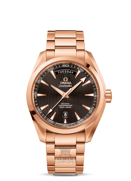 Omega Aqua Terra 150 M Watch 231.50.42.22.06.001 42 mm Pink gold Case Gray Dial
