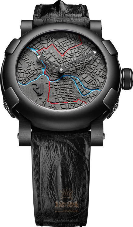 Romain Jerome Collaborations Watch RJ.T.AU.BE.001 46 mm Stainless steel PVD coating Ceramics Case Gray Dial