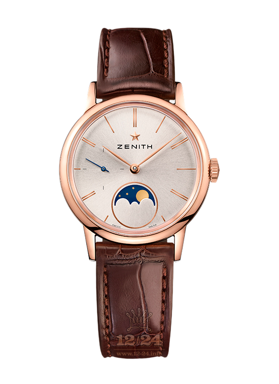 Zenith Elite Watch 18.2330.692/01.C713 33 mm Pink gold Case Silver Dial