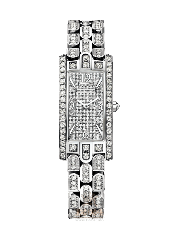 Harry Winston The Avenue Collection Watch AVCQHM19WW009 19 mm White gold Case Silver Dial