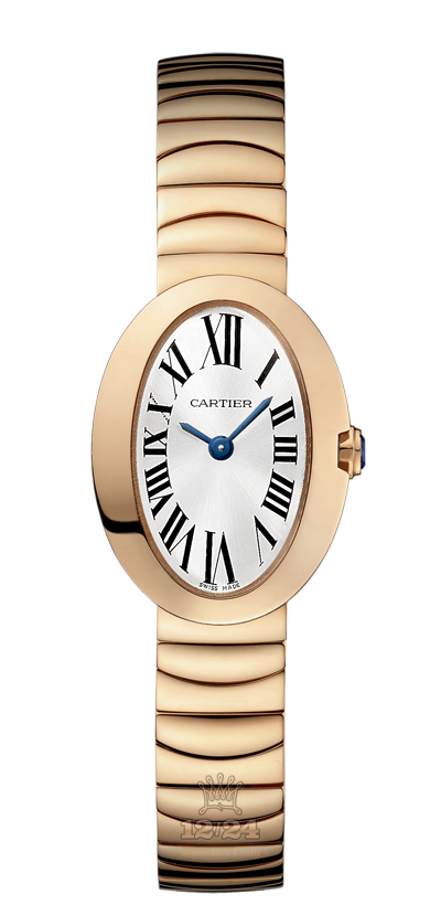 Cartier Baignoire Watch W8000015 25 mm Pink gold Case Silver Dial