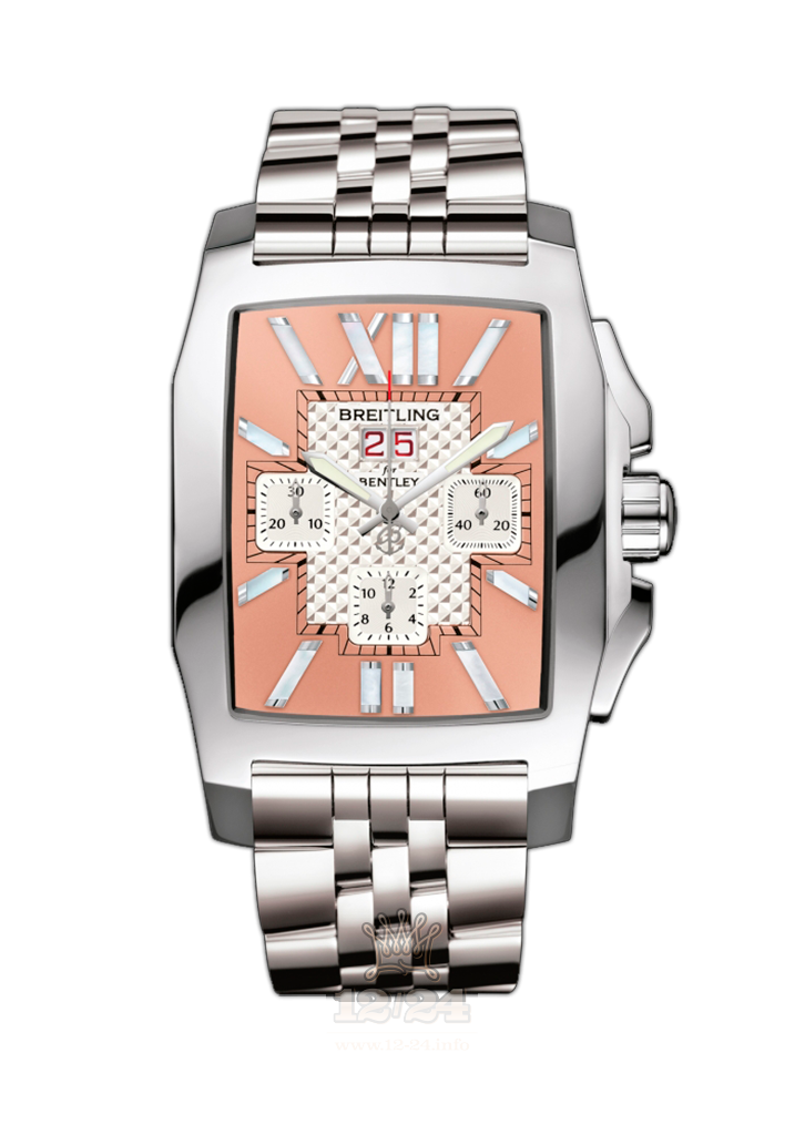 Breitling Breitling for Bentley Watch A4436512/H531/995A 55 mm Stainless steel Case White Brown (chocolate) Dial