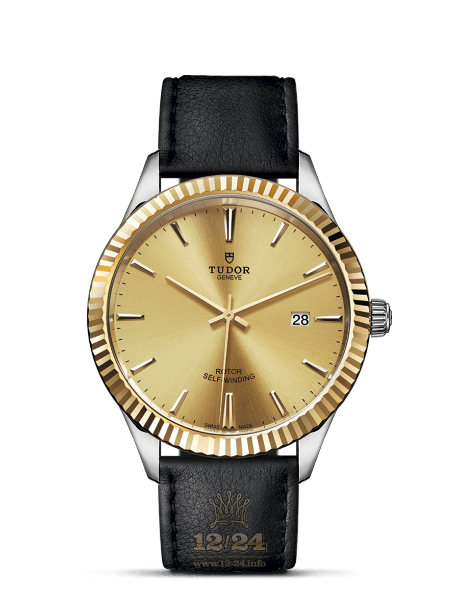 Tudor Style Watch M12713-0017 41 mm Stainless steel Yellow gold Case Golden Dial