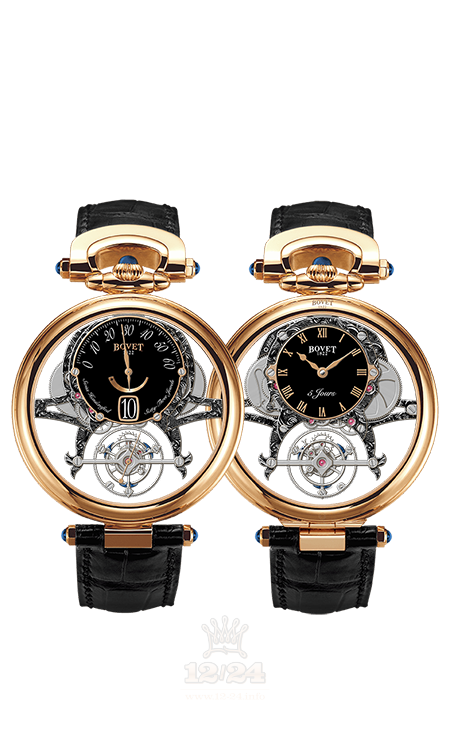 Bovet Fleurier Grandes Complications Watch AIVI021 44 mm Pink gold Case Black Dial