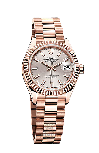 Rolex Lady-Datejust Watch 279175-0001 28 mm Pink gold Case Pink Dial