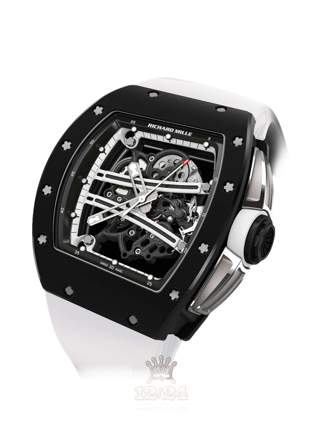 Richard Mille Limited Editions Watch RM 61-01 Yohan Blake Monochrome 50 mm Ceramics Case