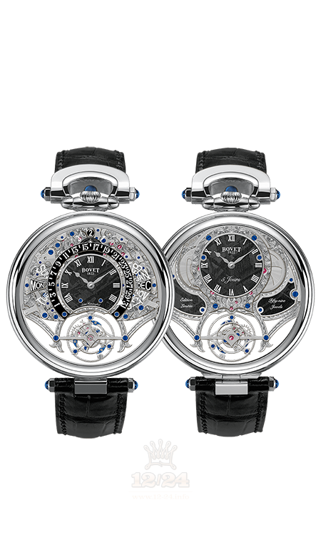Bovet Fleurier Grandes Complications Watch AIQPR022 46 mm White gold Case Black Dial