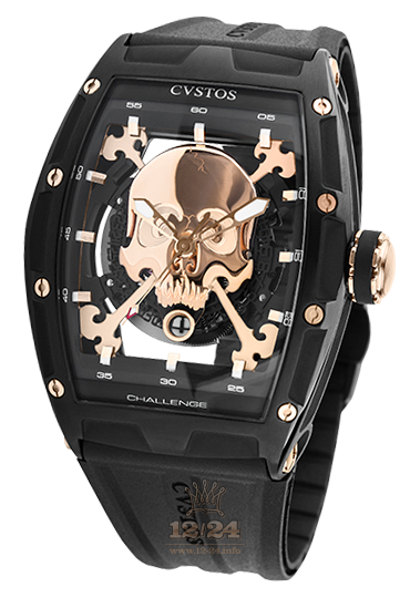 Cvstos Challenge Watch CV15049CHJGTISAN000C5LE1 Stainless steel Pink gold PVD coating Case Golden Dial