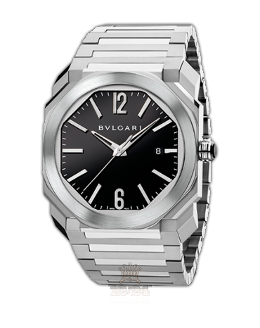 Bvlgari Octo Watch 102031 BGO41BSSD 41 mm Stainless steel Case Black Dial