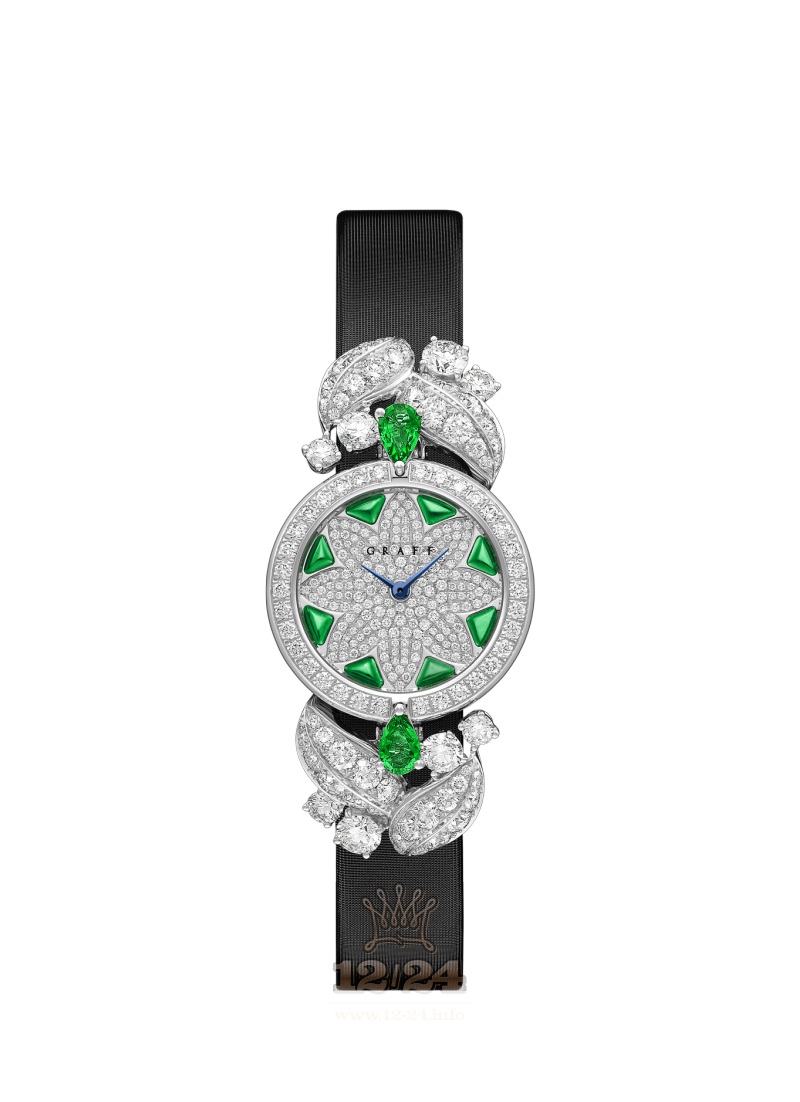 Graff Jewellery Watches Watch GL25WGDE White gold Case Silver Green Dial