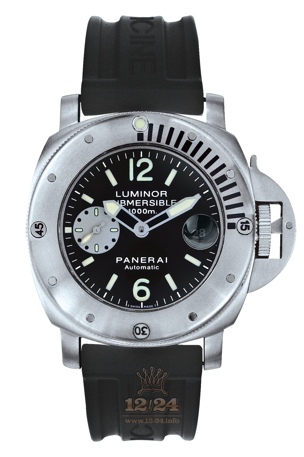 Panerai Luminor Watch PAM00064 44 mm Stainless steel Case Black Dial