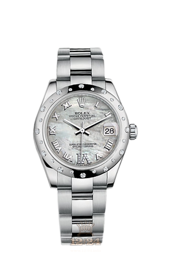 Rolex Lady-Datejust Watch 178344-0024 31 mm Steel / White gold Case White Dial
