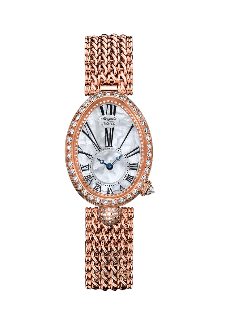 Breguet Reine de Naples Watch 8928BR/51/J20 DD00 33 mm Pink gold Case White Dial