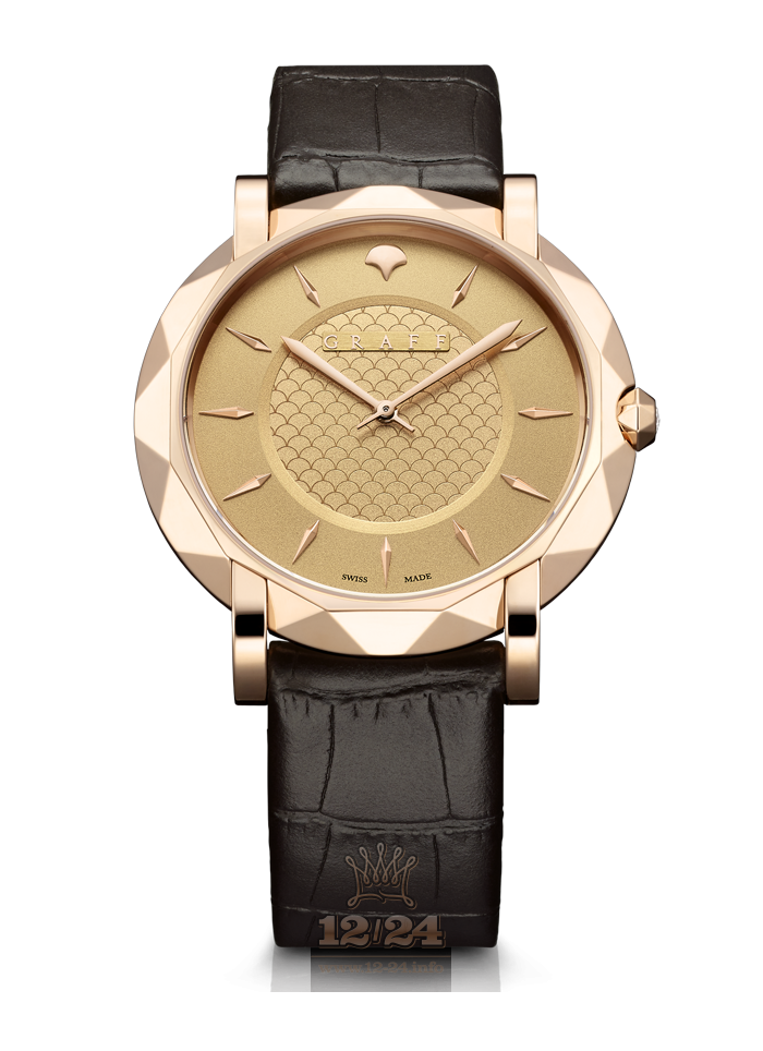 Graff GraffStar Watch GSU43PGYG 43 mm Pink gold Case Golden Dial