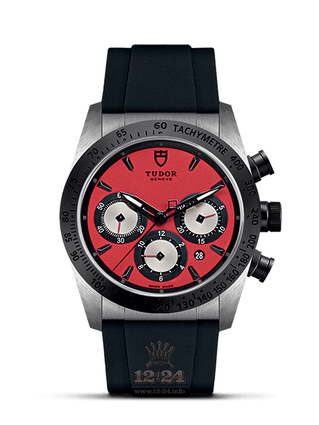 Tudor Fastrider Chrono Watch M42010N-0009 42 mm Stainless steel Ceramics Case Red Dial