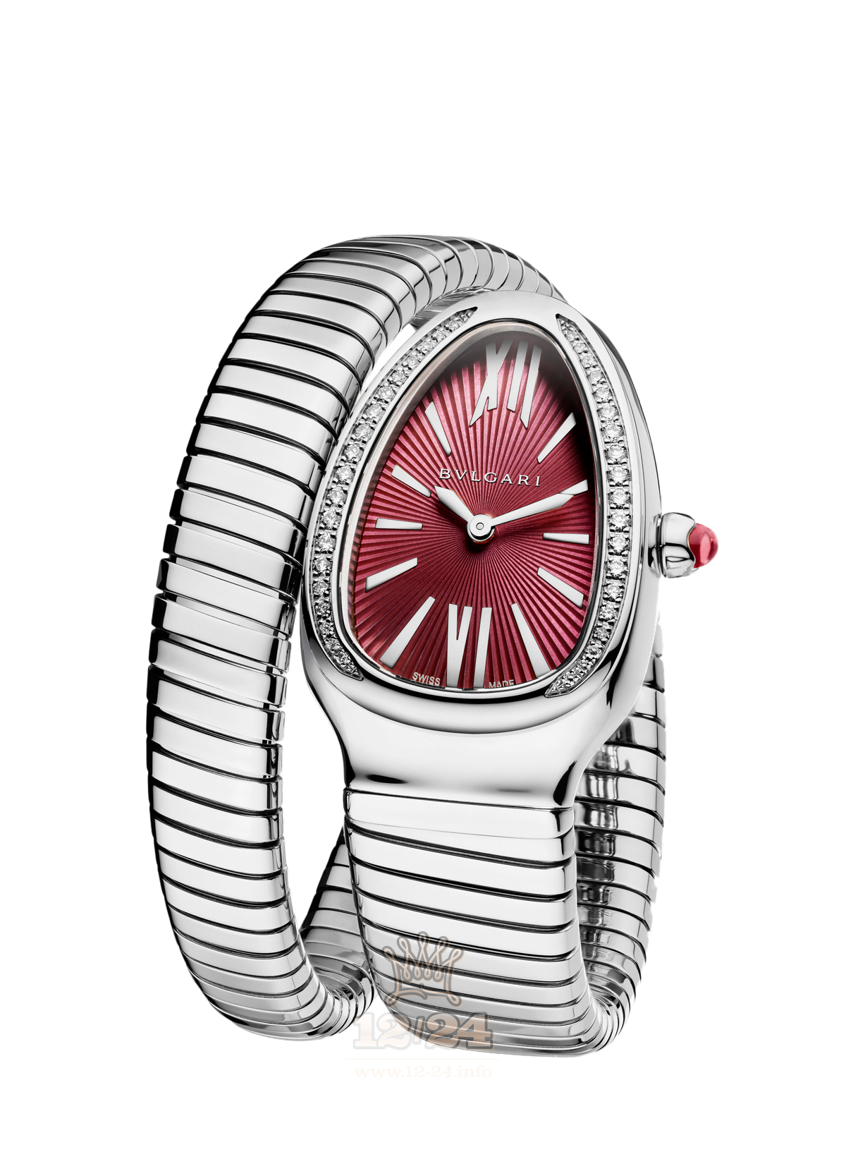 Bvlgari Serpenti Watch 102529 SP35C7SDS.1T 35 mm Stainless steel Case Purple Dial