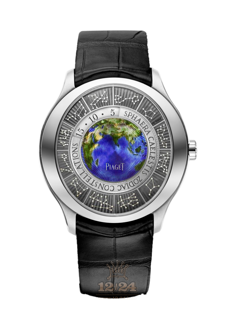 Piaget Black Tie Watch G0A40592 43 mm White gold Case Gray Dark blue Dial