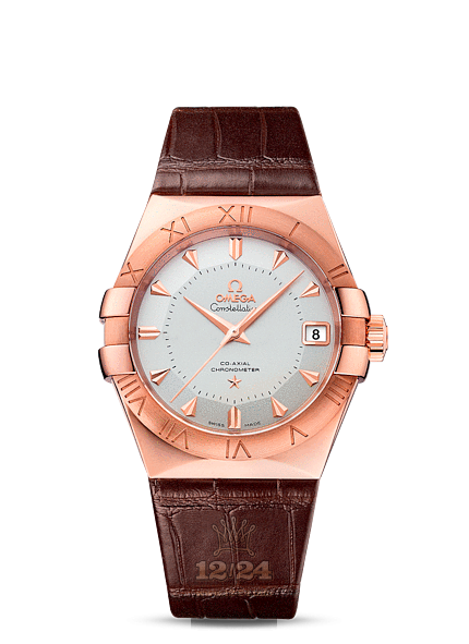 Omega Constellation Watch 123.53.38.21.02.001 38 mm Pink gold Case Silver Dial