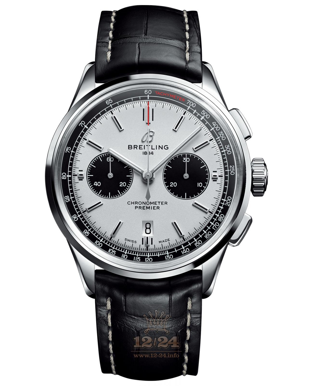 Breitling Premier Watch AB0118221G1P1 42 mm Stainless steel Case Gray Dial