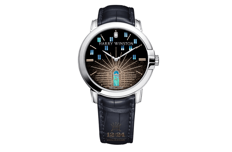 Harry Winston Midnight Collection Watch MIDAHM42WW003 42 mm White gold Case Black Dial