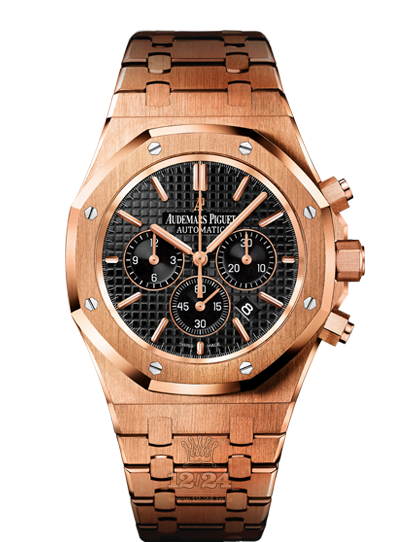 Audemars Piguet Royal Oak Watch 26320OR.OO.1220OR.01 41 mm Pink gold Case Black Dial