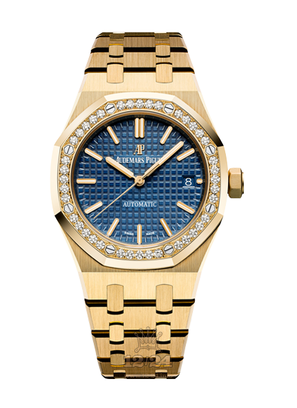 Audemars Piguet Royal Oak Watch 15451BA.ZZ.1256BA.01 37 mm Yellow gold Case Dark blue Dial