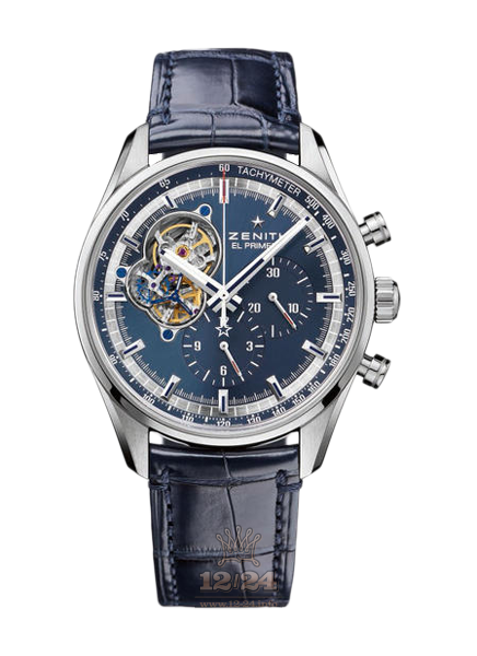 Zenith Chronomaster Watch 03.20416.4061/51.C700 42 mm Stainless steel Case Dark blue Dial