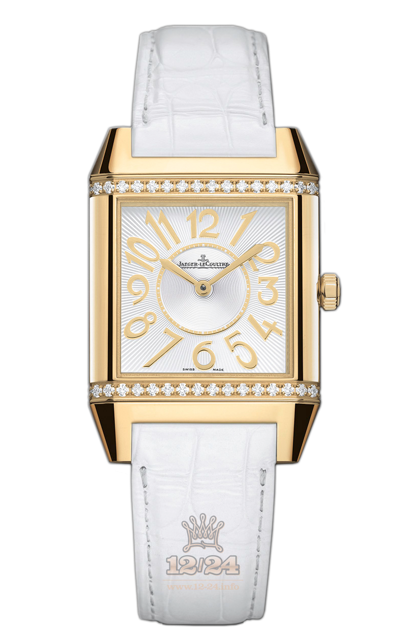 Jaeger-LeCoultre Reverso Squadra Watch 7031420 42 mm Yellow gold Case White Silver Dial