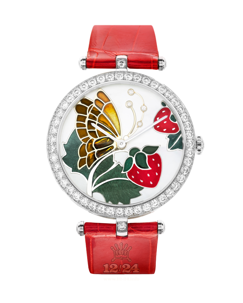 Van Cleef Extraordinary Dials Watch VCARO4FK00 White gold Case White Painted Dial