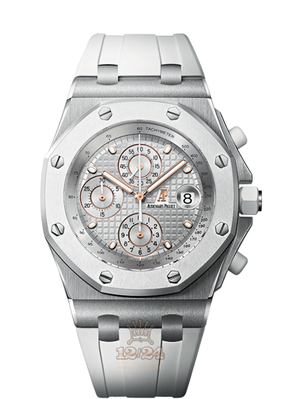 Audemars Piguet Royal Oak Offshore Watch 26172SO.OO.D202CR.01 42 mm Stainless steel Ceramics Case White Silver Dial