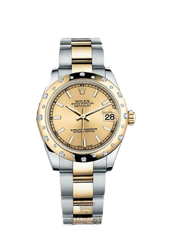 Rolex Datejust Watch 178343-0021 31 mm Steel / Yellow gold Case Golden Dial