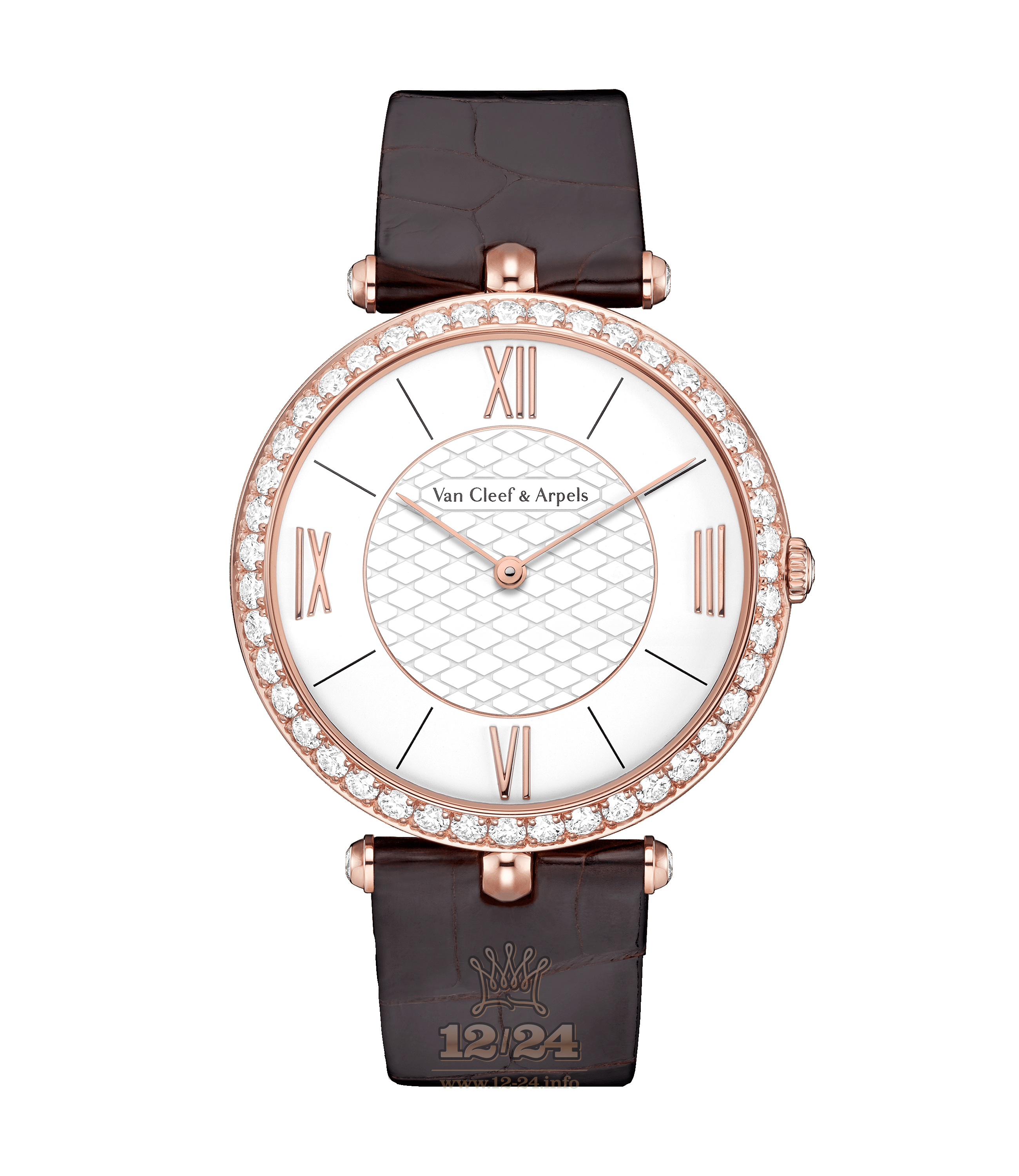 Van Cleef Pierre Arpels Watch VCARO3GL00 Pink gold Case White Dial