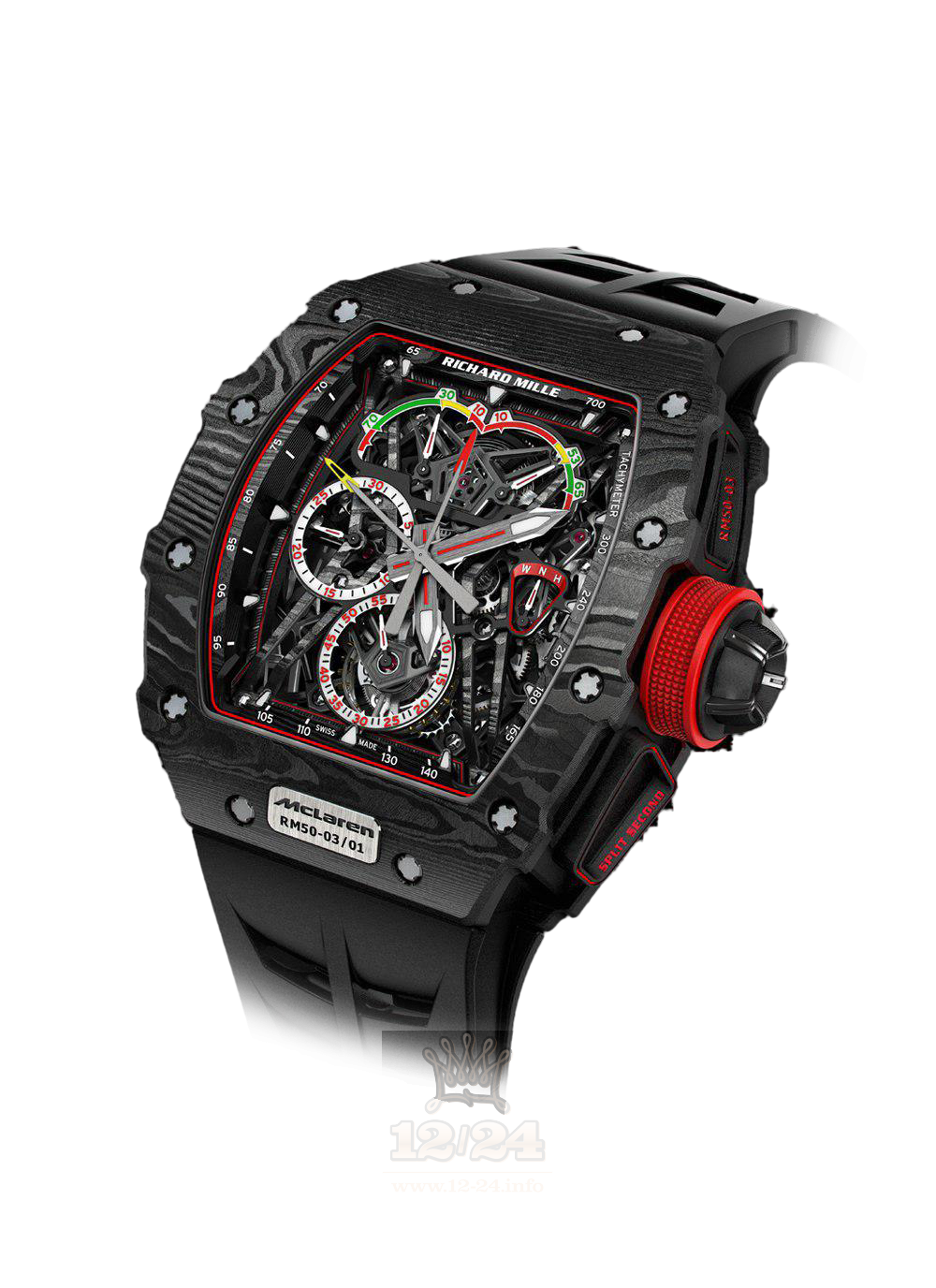 Richard Mille Men's Collection Watch RM50-03 GR/PRO1 45 mm Titanium Carbon Case