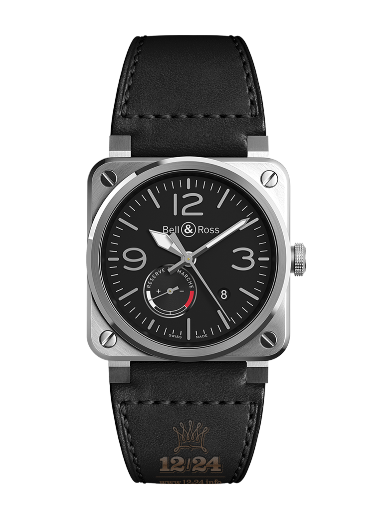 Bell & Ross Instruments Watch BR0397-BL-SI/SCA 42 mm Stainless steel Case Black Dial
