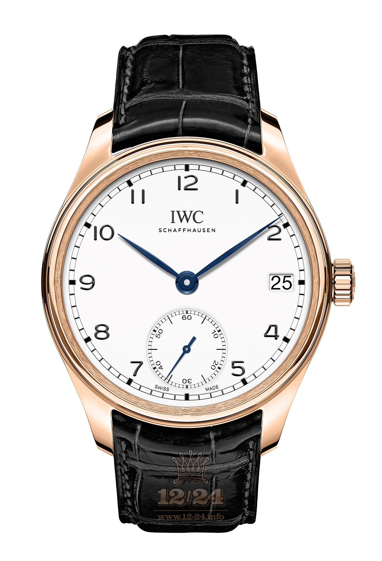 IWC Portugieser Watch IW510211 43 mm Pink gold Case White Dial