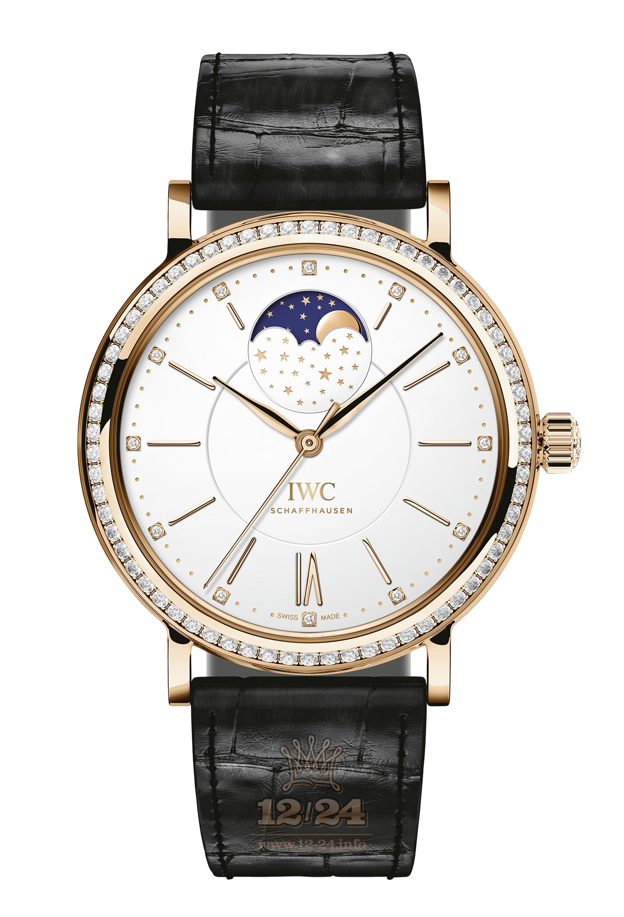 IWC Portofino Watch IW459009 37 mm Pink gold Case White Dial