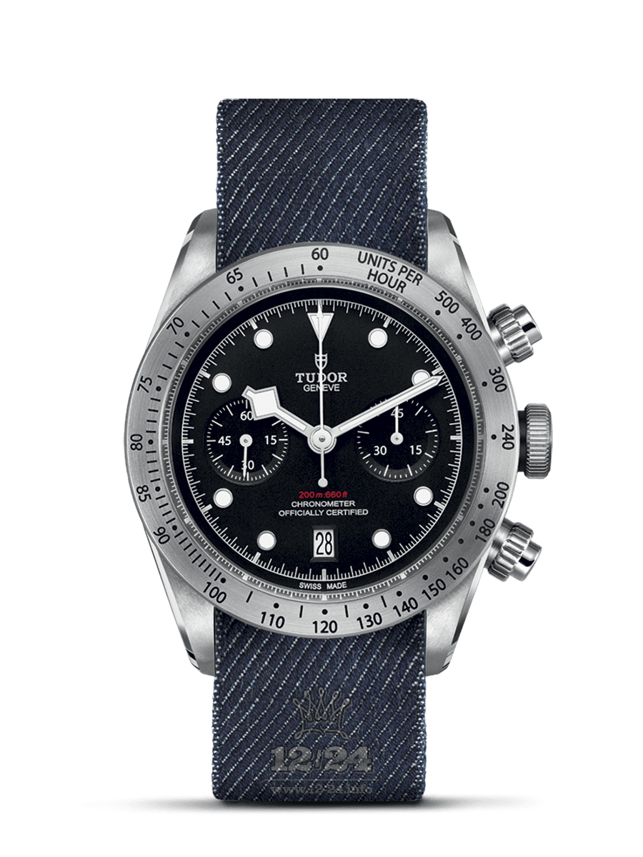 Tudor Black Bay Chrono Watch M79350-0003 41 mm Stainless steel Case Black Dial