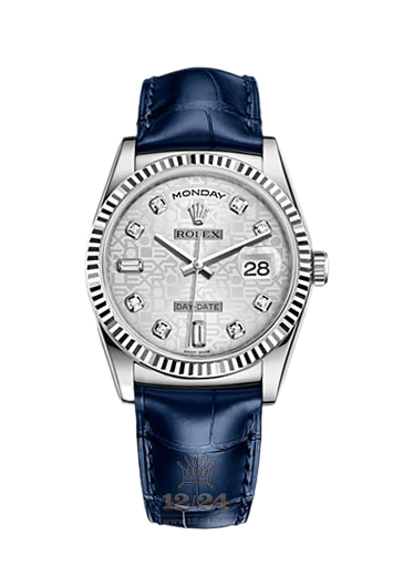 Rolex Day-Date Watch 118139-0092 36 mm White gold Case Silver Dial