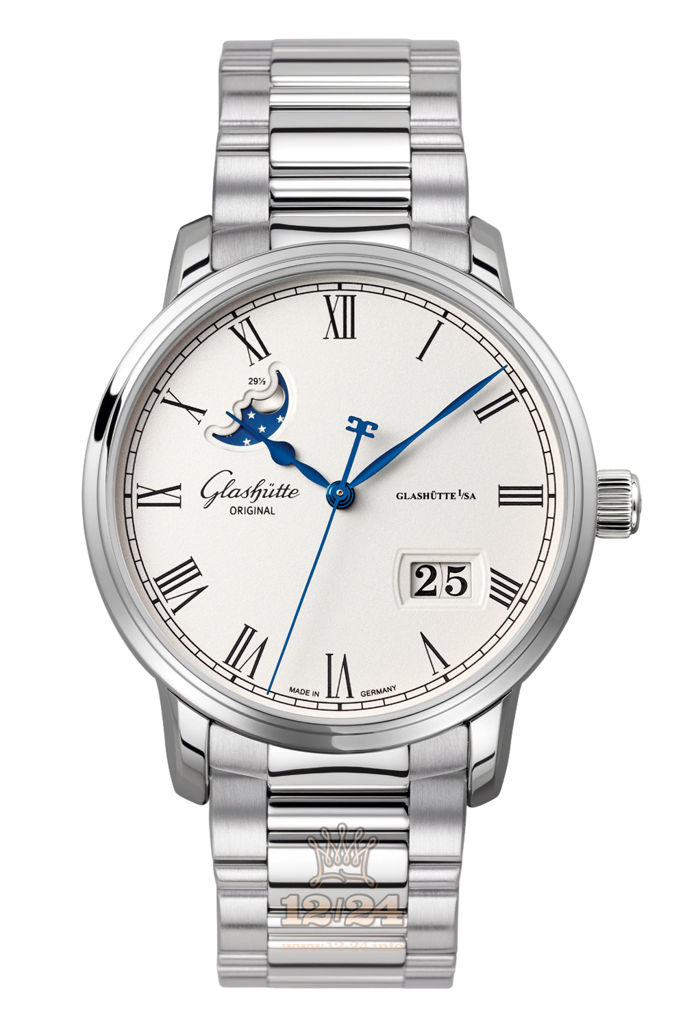 Glashutte Senator Watch 100-04-32-12-14 40 mm Stainless steel Case White Dial