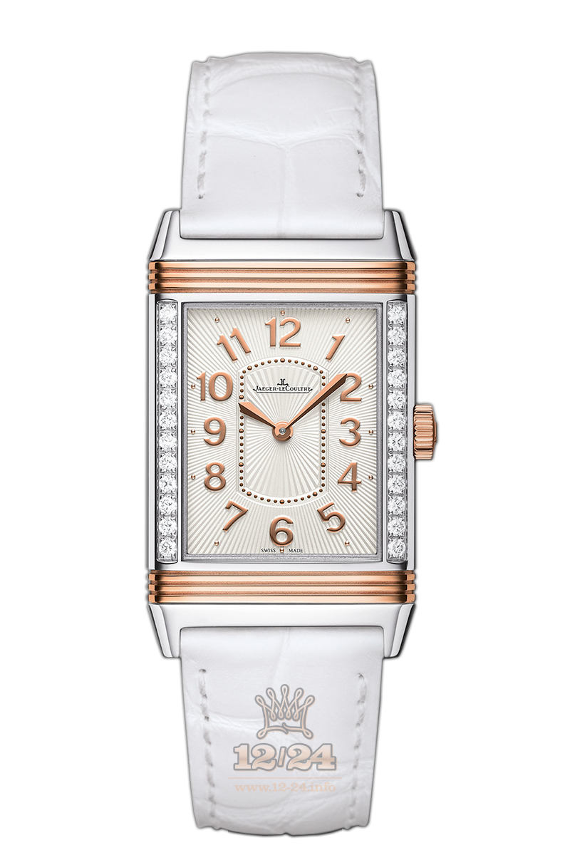 Jaeger-LeCoultre Reverso Watch 3224420 40 mm Steel / Pink gold Case White Silver Dial
