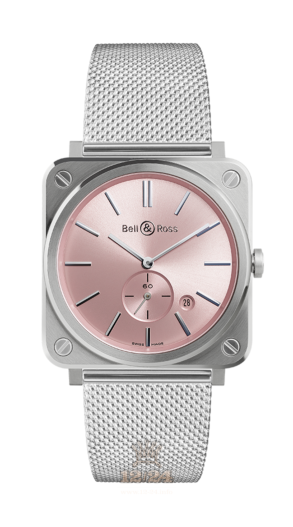 Bell & Ross Instruments Watch BRS-PK-ST/SST 39 mm Stainless steel Case Pink Dial
