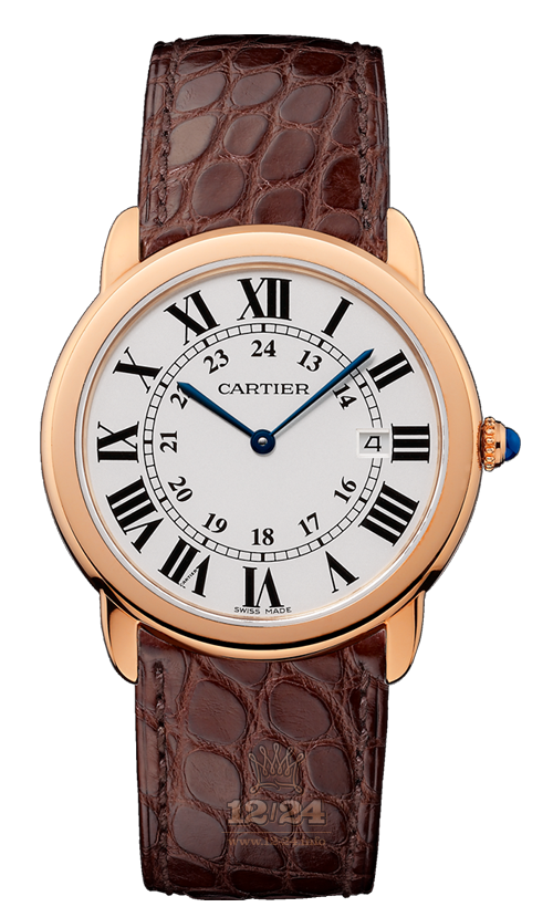 Cartier Ronde de Cartier Watch W6701008 36 mm Pink gold Case Silver Dial
