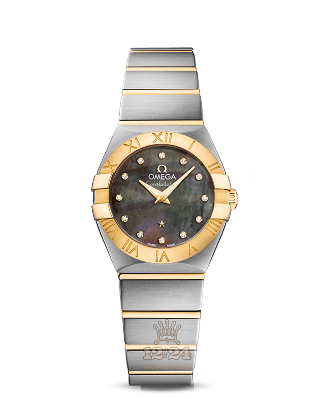 Omega Constellation Watch 123.20.24.60.57.006 24 mm Steel / Yellow gold Case Gray Dial