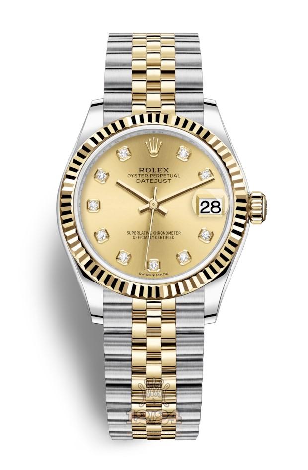 Rolex Datejust Watch 278273-0026 31 mm Stainless steel Yellow gold Case Yellow Dial