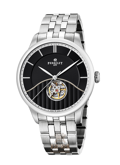 Perrelet First Class Watch A1087/E 42 mm Stainless steel Case Black Dial