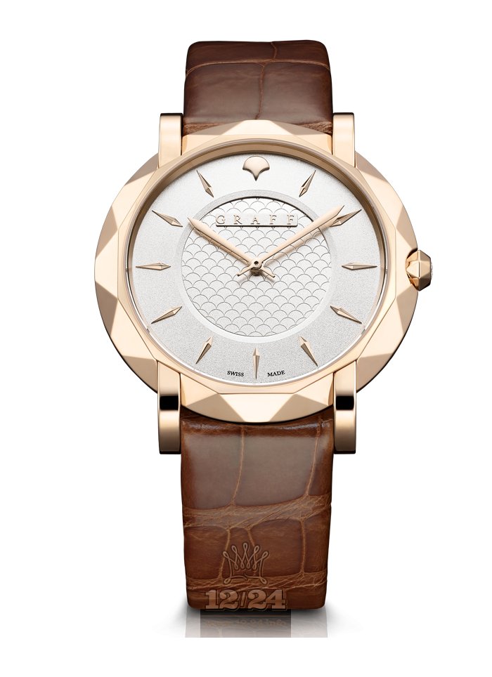 Graff GraffStar Watch GSU43PGW2 43 mm Pink gold Case White Dial