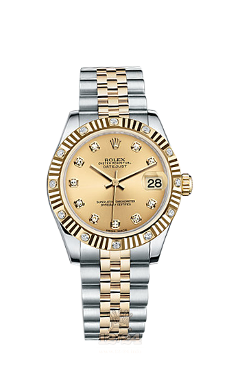 Rolex Datejust Watch 178313-0029 31 mm Steel / Yellow gold Case Golden Dial