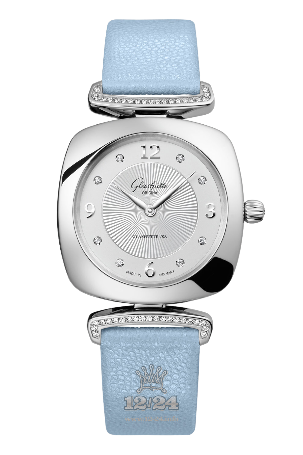 Glashutte Ladies Watch 1-03-02-12-12-35 31 mm Stainless steel Case Silver Dial