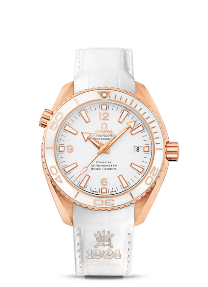 Omega Planet Ocean 600 M Watch 232.63.42.21.04.001 42 mm Pink gold Ceramics Case White Dial