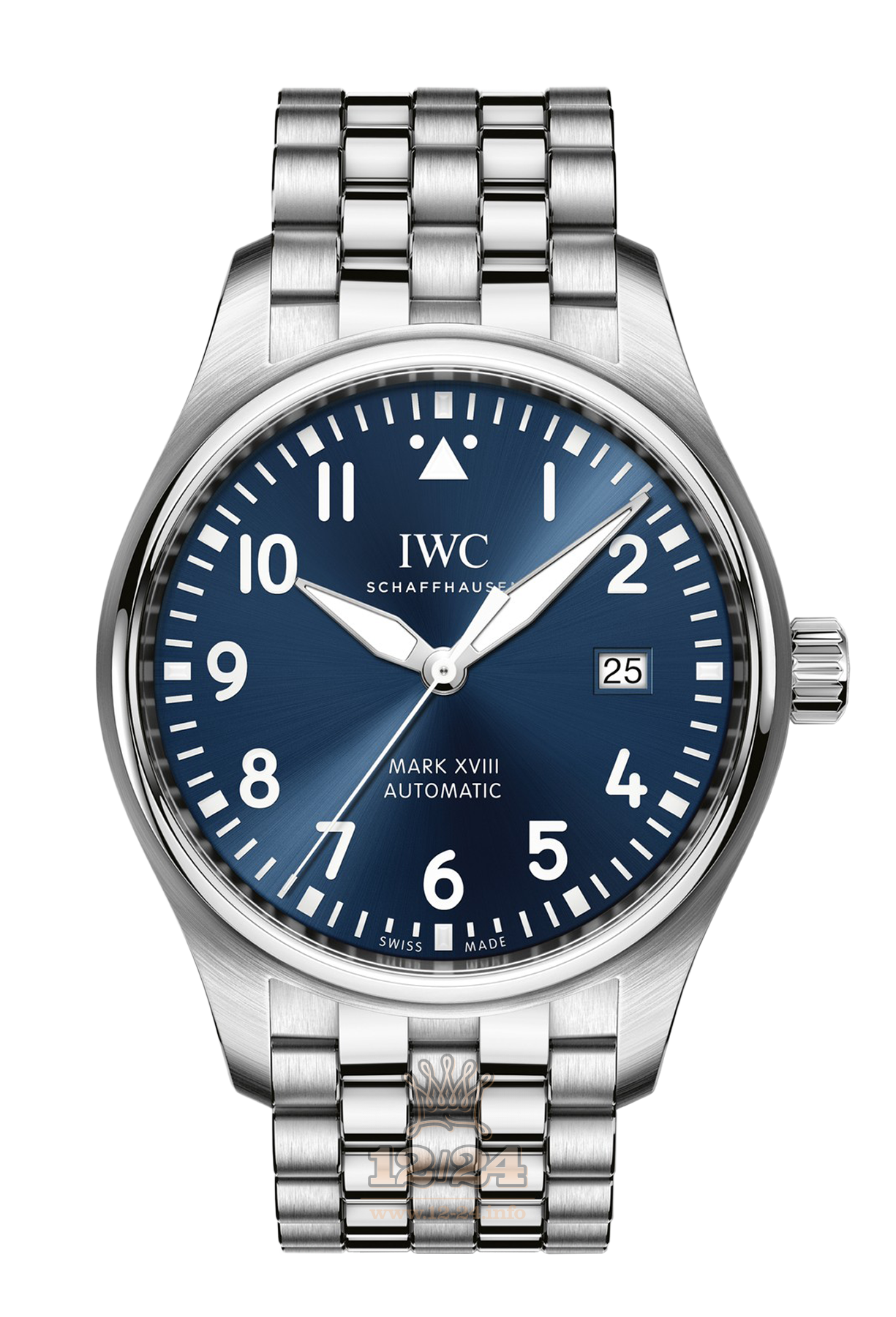 IWC Pilot s Watches Watch IW327014 40 mm Stainless steel Case Dark blue Dial